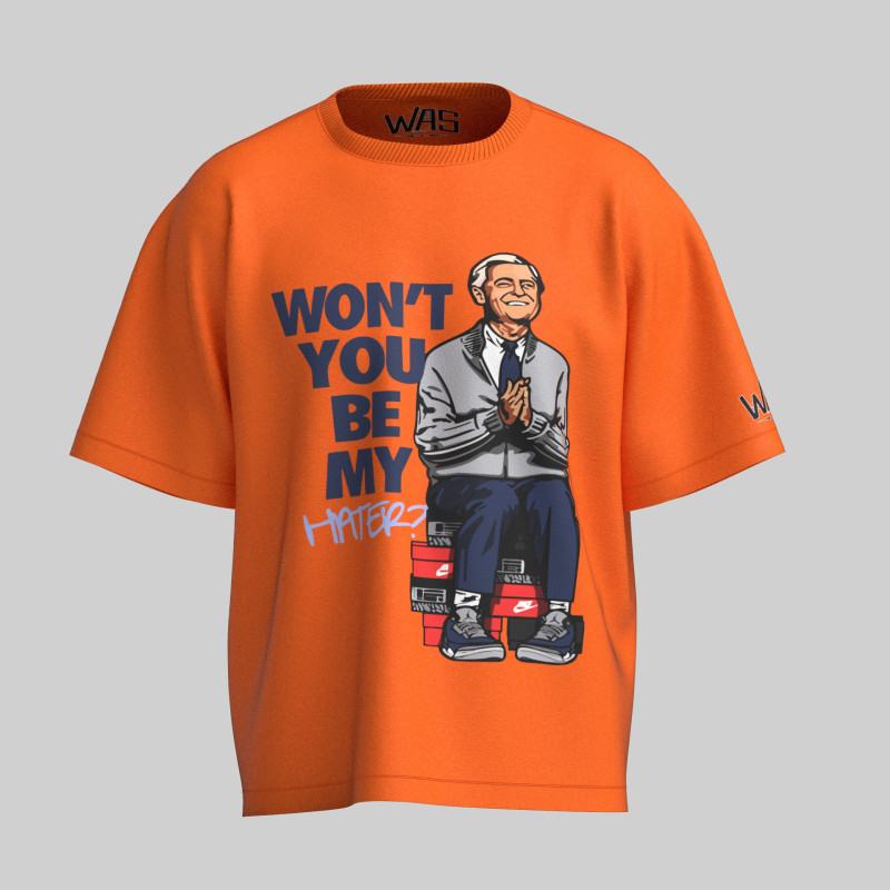 Orange oversized t shirt