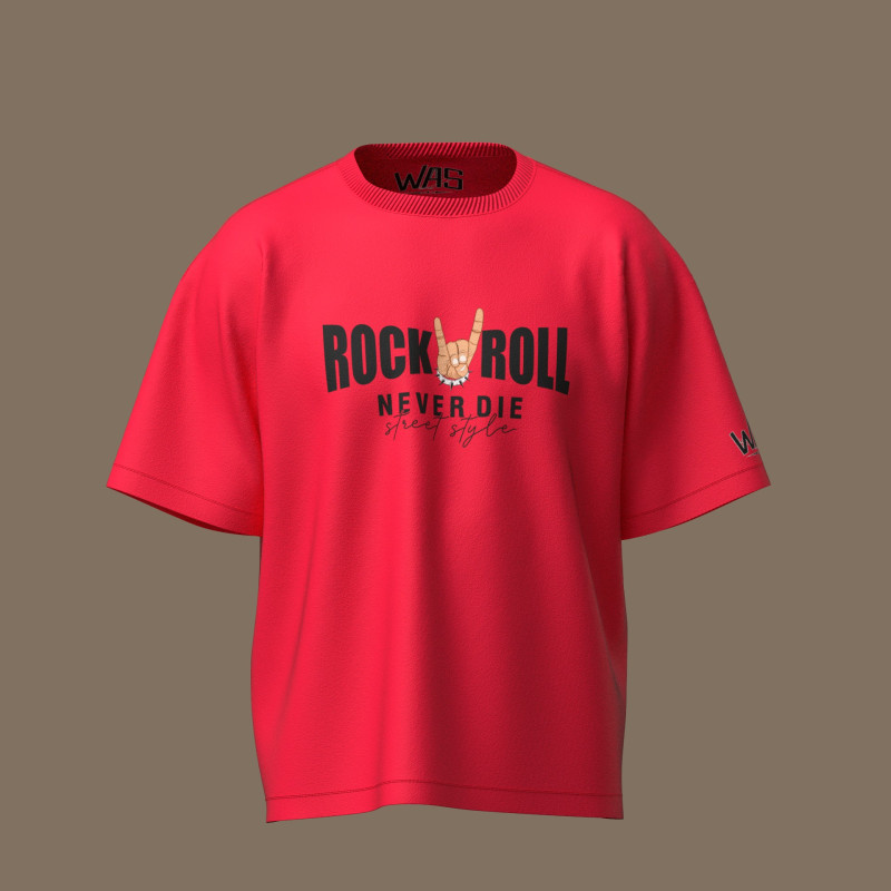 Rock and roll oversized t shirt