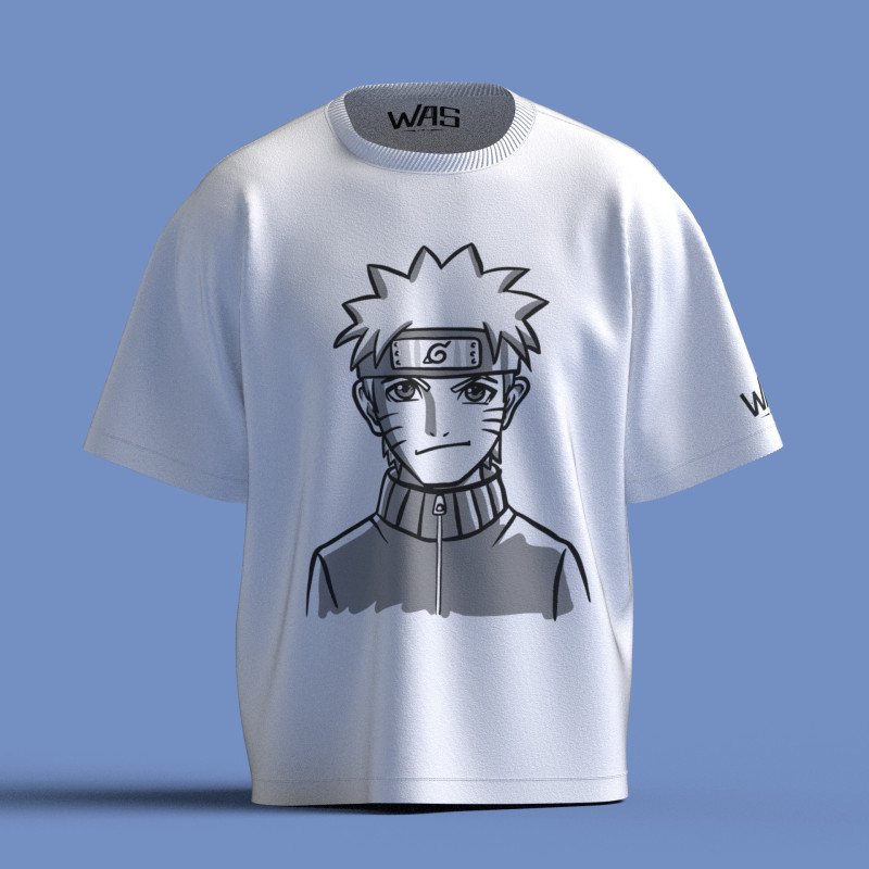 Premium White Naruto Oversized T shirt