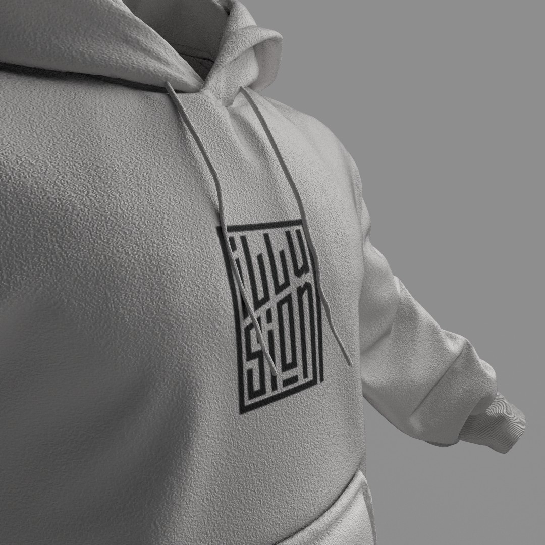 Grey Illusion Hoodie